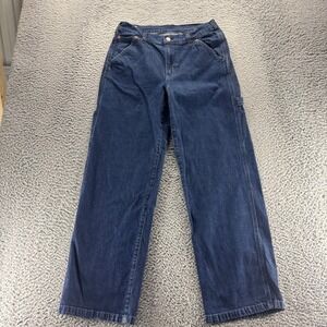 Gap 1969 Jeans Womens Size 6R Blue Dark Wash Cotton Stretch 90s Loose Carpenter